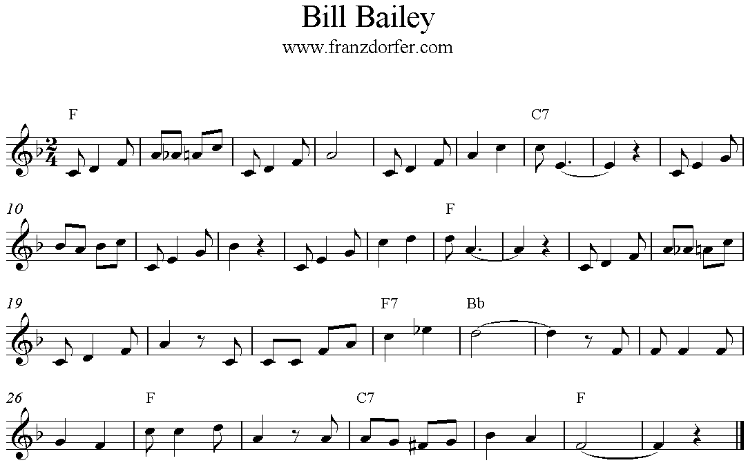 Noten Bill Bailey